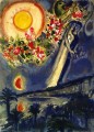 Liebhaber im Himmel des Nizzaer Zeitgenossen Marc Chagall